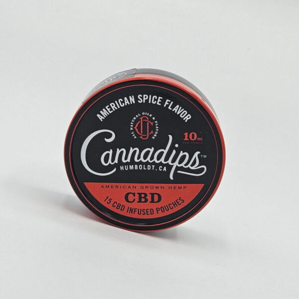 Cannadips cbd dip pouch cbd chew pouches american spice