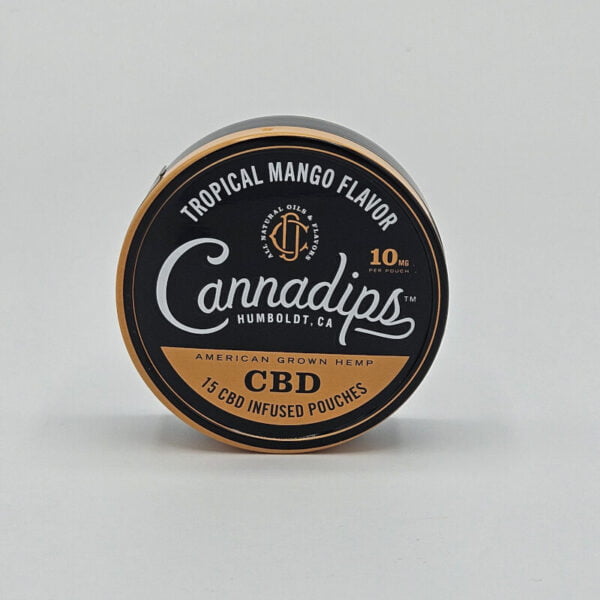 Cannadips cbd dip pouch cbd chew pouches tropical mango