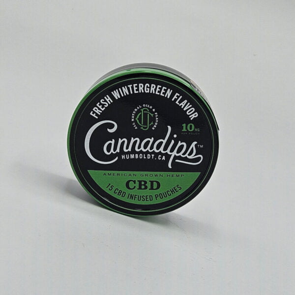 Cannadips cbd dip pouch cbd chew pouches wintergreen