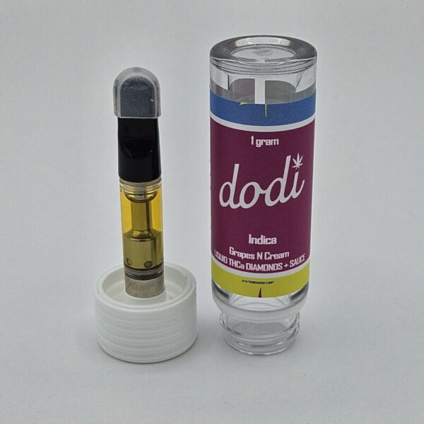 dodi 1g thca liquid diamonds infused vape cart with HTE sauce