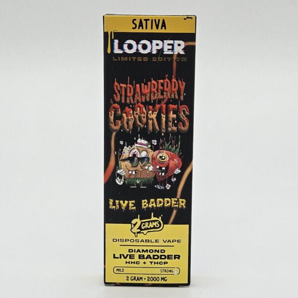 looper 2g disposable vape stawberry cookies live badder