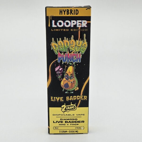 looper 2g disposable diamond papaya live badder