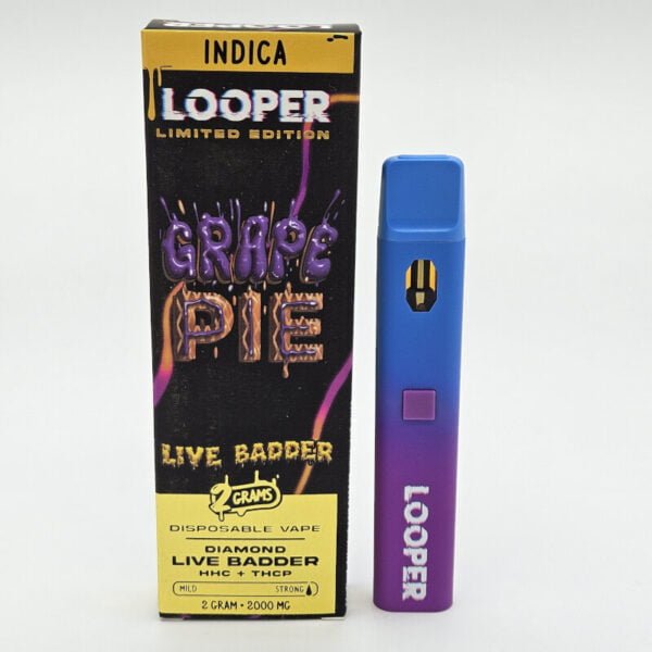 looper 2g disposable vape diamond grape live badder