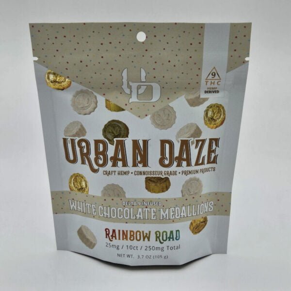 urban daze white chocolate delta 8 thc medallions