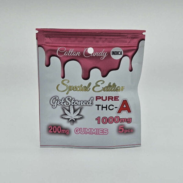 get stoned thca gummies 5pk cotton candy