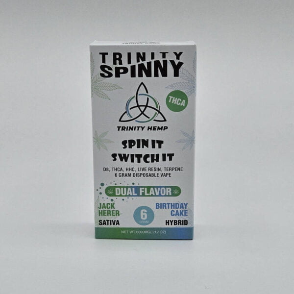 Trinity spinny thca switch disposable vape jack herer birthday cake