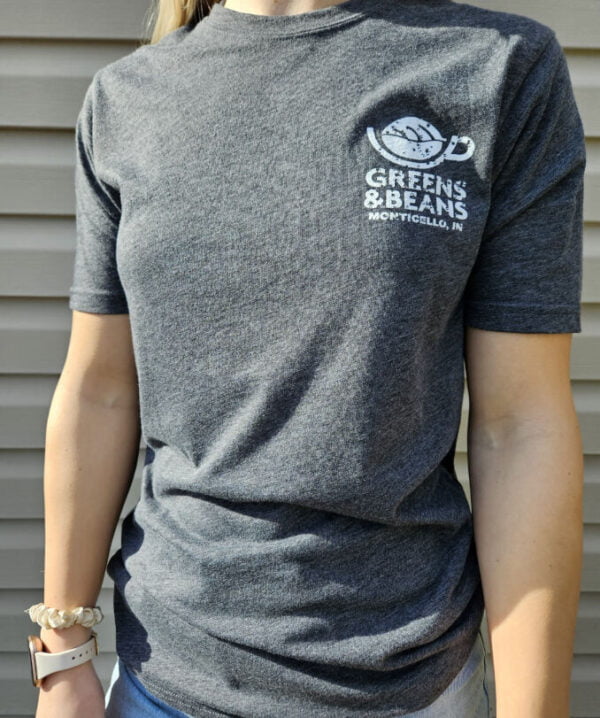 greens and beans t-shirt merchandise lake freeman lake shafer