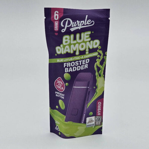 purple blue diamond 6g vape frosted badder