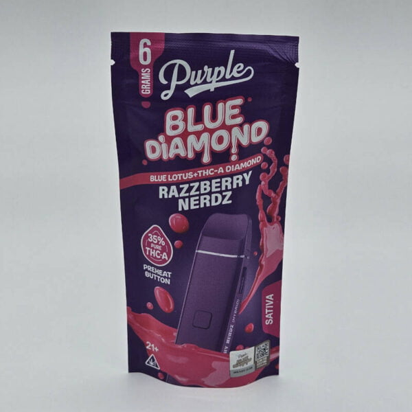 purple blue diamond 6g vape razzberry nerdz