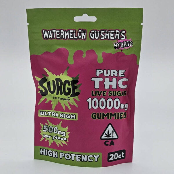 surge thc gummies watermelon gushers thca 500mg