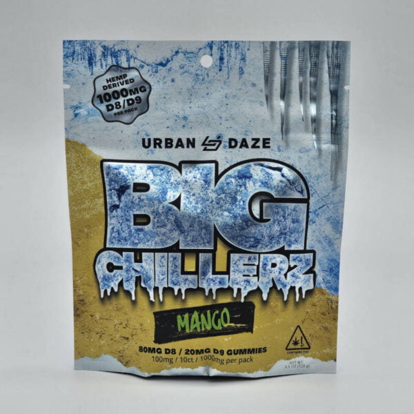 urban daze big chillers mango delta 8 thc + delta 9 thc