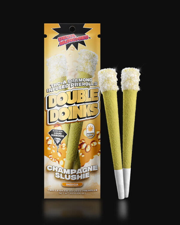 Double Doinks thca diamond infused prerolls champagne slushie