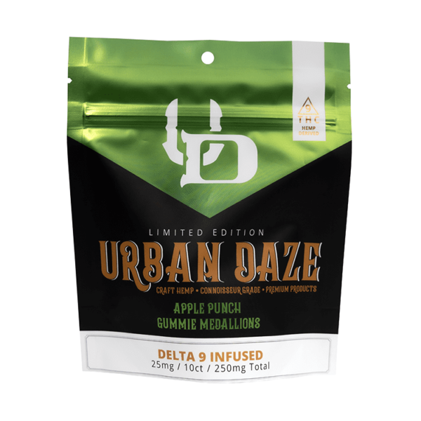 Urban Daze delta-9-gummies-25mg-10ct apple-punch