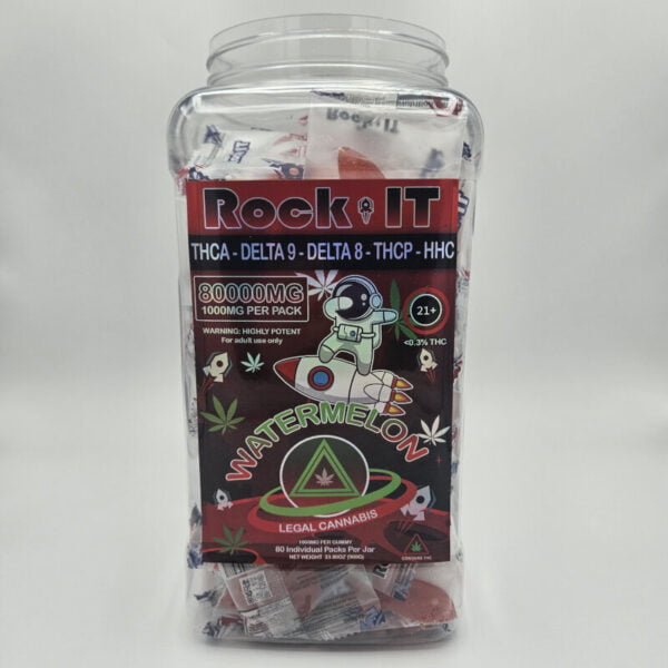 rock it gummies thca 1000mg gummy watermelon