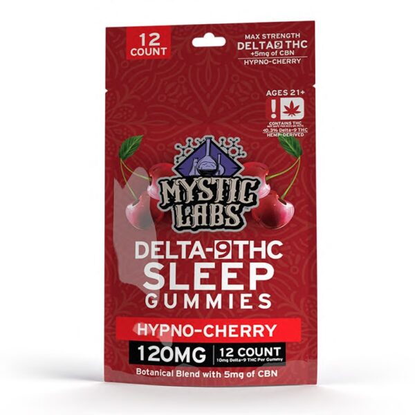 Mystic Labs D9 Gummies 10mg hypno cherry