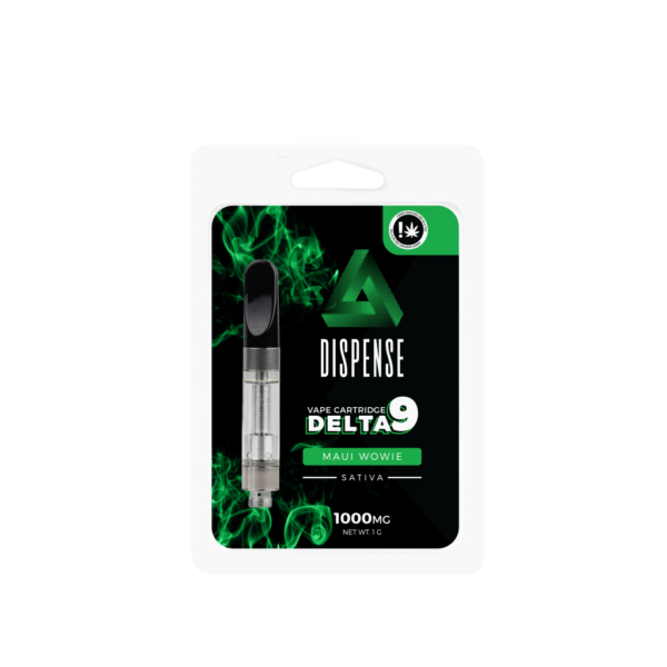 Dispense 1g Delta 9 THC Cartridge 1000mg maui wowie