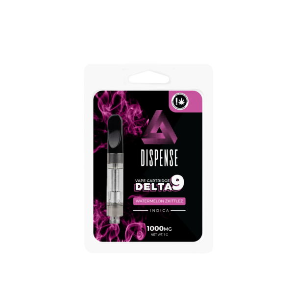 Dispense 1g Delta 9 THC Cartridge 1000mg watermelon zkittlez